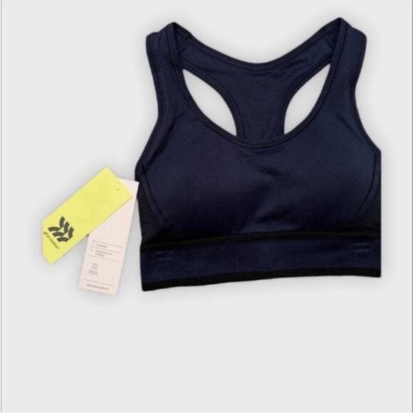 All in motion Navy seamless Sports Bra - Picture 4 of 7